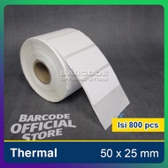 Thermal Sticker Label 50x25mm / 50 x 25 / 50x25 mm 1 Line (1 Slop)
