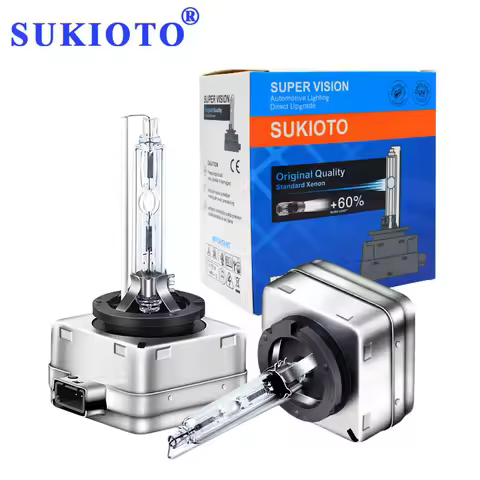 2PCS SUKIOTO GENUINE JAPAN 35W Auto D1S 6000K HID Bulb 12V 4300K D3S HID Xenon Headlight Lamps HID D