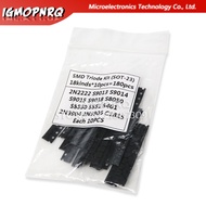 Transistor Assorted Kit (SOT-23) 18kinds*10pcs=180pcs 2N2222 S9013 S9014 S9015 S9018 S8050 S8550 555