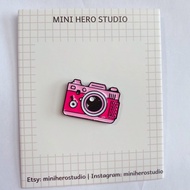 Vibrant Pink Camera Enamel pin
