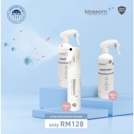 Blossom Plus Sanitizer Spray Ultra Fine Sprayer Set Alcohol-Free Blossom+ Sanitizer 500ml x 2 &amp; 300ml Ultra Fine Sprayer