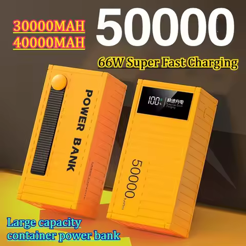 50000mAh 66W Super Fast Charging 50000 Large Capacity Container Power Bank Digital Display Durable O