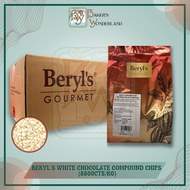 Beryl's Gourmet 8800cts White Chocolate Chips Beryl's Chocolate
