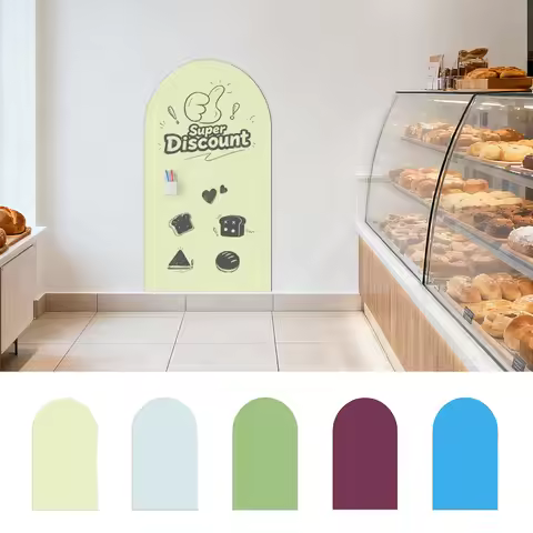 1PC Magnetic Whiteboard Arch Contact Paper for Wall, Peel And Stick Self Adhesive Whiteboard Wall De