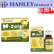 M-ZOLE SUSPENSION 10ML/M-ZOLE 500MG CHEWABLE TABLET 1'S