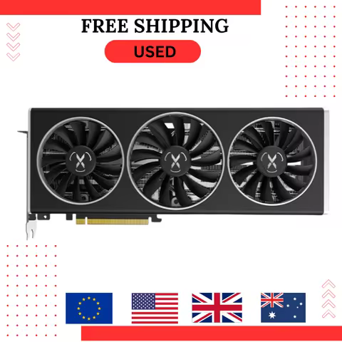 USED XFX RX 6700 XT RX6700 6700XT 12GB Graphics Card GPU AMD Radeon RX6700XT Gaming Merc Video Cards