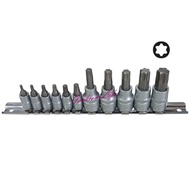 [Fashion Life] 11pc-Star Socket Set (2 Points & 3 Points)/6 Star Convex Socket/Star Screwdriver Bit