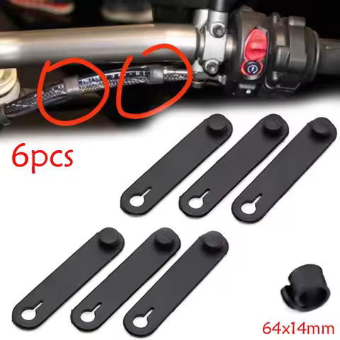 6pcs Motorcycle Rubber Frame Securing Cable Wiring Harness For Buell Bmw R1250rt Bandit 600 Mv Agust