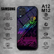 Softcase Glass Kaca SAMSUNG A12 M12 Motif GAMER STRAX EDITION Case SAMSUNG A12 - Casing SAMSUNG M12