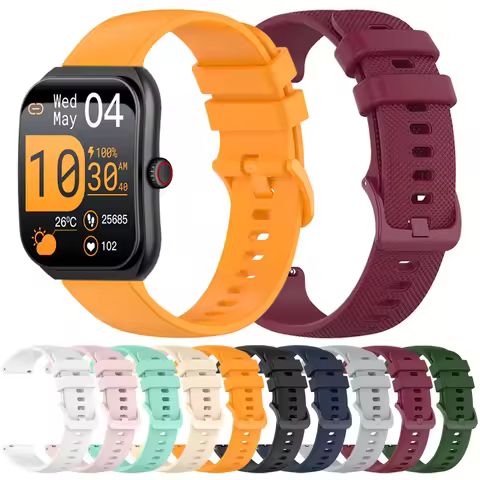 20/22mm Silicone Band For COLMI i28 Ultra P76 P86 P82 P81 C81 I31 Sport Strap For COLMi M42 V76 V68 