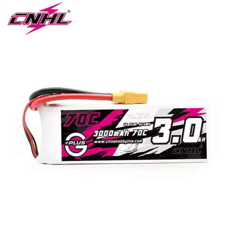 CNHL Lipo 4S 14.8V 3000mAh Battery 70C With XT90 Plug G+PLUS For RC Quadcopter Helicopter Airplane D