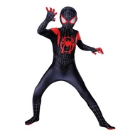 Miles Morales Costume Spider-Man Costume Spiderman Black Spider Verses