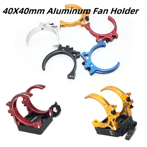 40x40mm Aluminum Fan Holder for 4068 4082 4092 4074 4274 4268 Brushless Motor Cooling Fan for 1/10 1