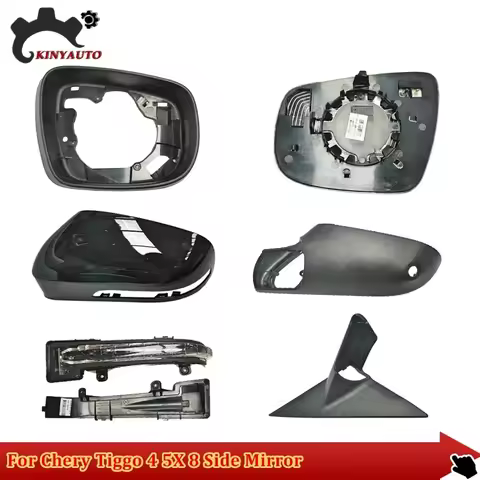For Chery Tiggo 4 5X 8 Side External Rearview Mirror Assy Lens Glass Turn Signal Light Lamp Lower Li