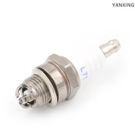 YANXING3 หัวเทียนทอง L7TC สำหรับเครื่องตัดหญ้า Chainsaw Engine Parts L7TC สำหรับเครื่องตัดหญ้า Chain