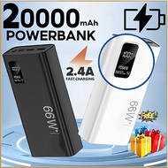 [SG]mini powerbank fast charging Dual USB 20000mah power bank 66W Portable charger FREE gifts
