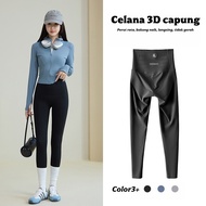 [Andor]Black Women's Yoga Leggings – High Waist 7/8 for Running, Gym & Casual