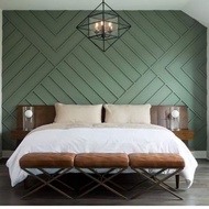 5 meter Wainscoting PVC Self Adhesive Siap cat Wainscoting Wall Accent Wainscoating Frame Dinding