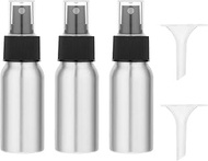 JJUNW Aluminium Spray Bottle Small, Pack of 3 50 ml Perfume Atomiser for On the Go Spray Bottle Empt