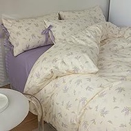 VM VOUGEMARKET Purple Flower Duvet Cover Set Twin 3 Pieces Girls Cottagecore Bedding Set 100% Cotton