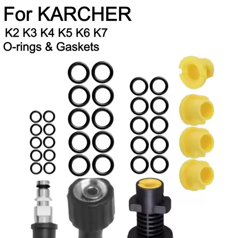 34 Pcs O-rings For KARCHER K2 K3 K4 K5 K6 K7 High Pressure Washer Sealing O-Ring And Nozzle Gasket 2