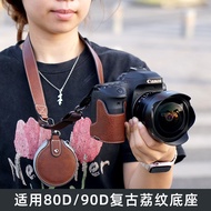 Same Day Delivery Suitable for Canon 80D 90D Camera Bag Half Bag Canon 80D Shock-resistant Protectiv