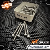 Baut M6x65 drat 10 panjang 65cm L Stainless