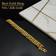 22k / 916 Gold Bold Sandy Lipan Bracelet