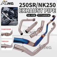 CFMOTO 250NK 300NK EXHAUST PIPE FULL SYSTEM HEADER MID LINK PIPE STAINLESS STEEL CFMOTO NK250SH NK25