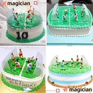 MAGICIAN Set of 9 Soccer Toppers 9 Soccer Players DIY Home for Birthday Cake