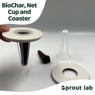 Sprout lab | BioChar, Net Cup and Coaster Kit For Hydroponics