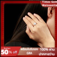 Times Gem เจ็ดดาว Ring เพชรโมอีส 💍Gift Ring Fashion แหวนเงินแท้ 925 ทองคำขาว18K LJZ04#04