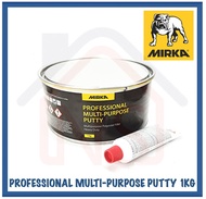 MIRKA Professional Multi-Purpose Putty 1kg with Hardener / Polyester Filler Putty