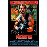 Predator Poster Arnold Schwarzenegger Movie Poster Canvas Prints Cinema Hotel Dorm Bathroom Bedroom