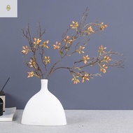 WAY Artificial Plant Dead Branch, Lifelike Real Touch Eucalyptus Fruit Branch, Faux Plant Handmade P