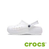 CROCS รองเท้าลำลองผู้หญิง BAYA PLATFORM CLOG - Color BoneWhite