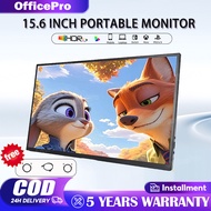 Portable Monitor Pc 15.6 Inch Nintendo Switch PS4 60Hz 1080p Pc Monitor Speaker Touch Screen Monitor