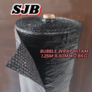 BLACK BUBBLE WRAP 1.25M x 50M x 2.8KG (PER METER) | THICK & STRONG)