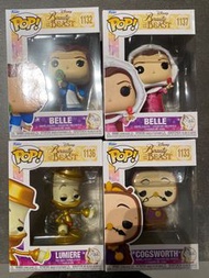 (少量現貨) belle 美女與野獸 beauty and the beast funko pop Disney beast 野獸 公主 迪士尼 Disneyland 貝兒 公主 qposket