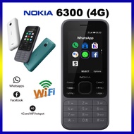 ♝™℗Nokia 6300 WIFI 4G mobile phone GSM dual Card Student Elderly Mobile Phone