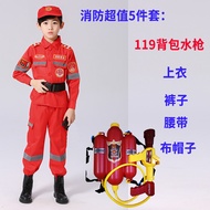 Children Firefighter Clothing HalloweencosplayFirefighter Costume Toddler Little Fireman Business Suit