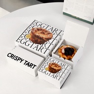 Egg Tart Box Caramel Croissant Egg Tart Packaging Box Discount-Free Sunflower Egg Tart Box 4 Pieces 
