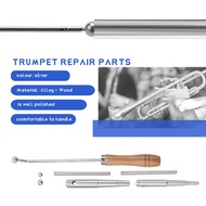 Trumpet Elbow Repair Horn Maintenance Wrench with Solid Wood Handle Trumpet Mouth Tools for Trumpet 