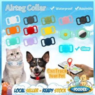 POODEE Pets Airtag Case Collar Pet Airtags Cover Pet Airtag Rubber Casing Silicone Protective Keycha