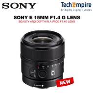 Sony Lens E 15mm F1.4G (SEL15F14G) Sony Lens 15mm F1.4g