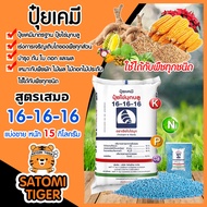 ปุ๋ยเคมี 16-16-16 ปุ๋ยไข่มุกบลู เรือใบไข่มุก มีให้เลือก แพ็ค 1-50 กิโลกรัม ปุ๋ยเสมอ เร่งการเจริญเติบ