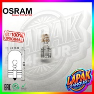 OSRAM T10 W5W 24V Bulb, T10 Plug Bulb, OSRAM GERMANY Small Plug-in Bulb