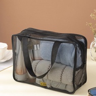 STAR Hollow Toiletry Bag Large Capacity Bath Bag Portable Drain Bag Cosmetic Gym Bag Bag Bath Bag E9