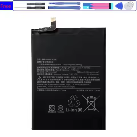 High Capacity Battery BM57 BN59 BN53 BN52 BP4K 4250mAh-5020mAh For Xiaomi Redmi Note (10 9 12) Pro 1