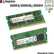 Laptop RAM DDR3L DDR4 4G/8GB/16GB 1333/1600/1066/2133/2400/3200MHz PC3L-12800 SODIMM Memory module u